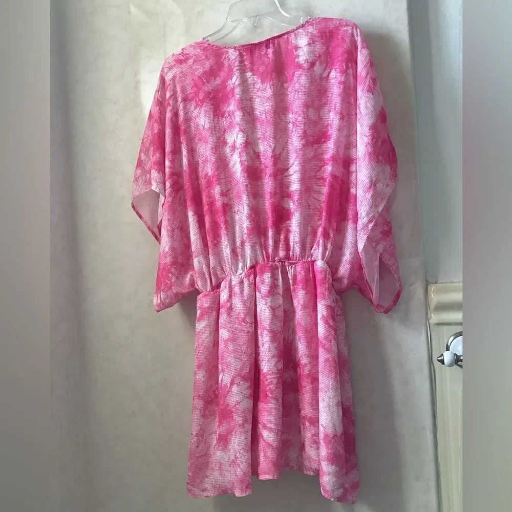 JustFab XXL swim cover Pink